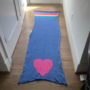 COPY - NWT Zaket & Plover rainbow heart oversized scarf shawl